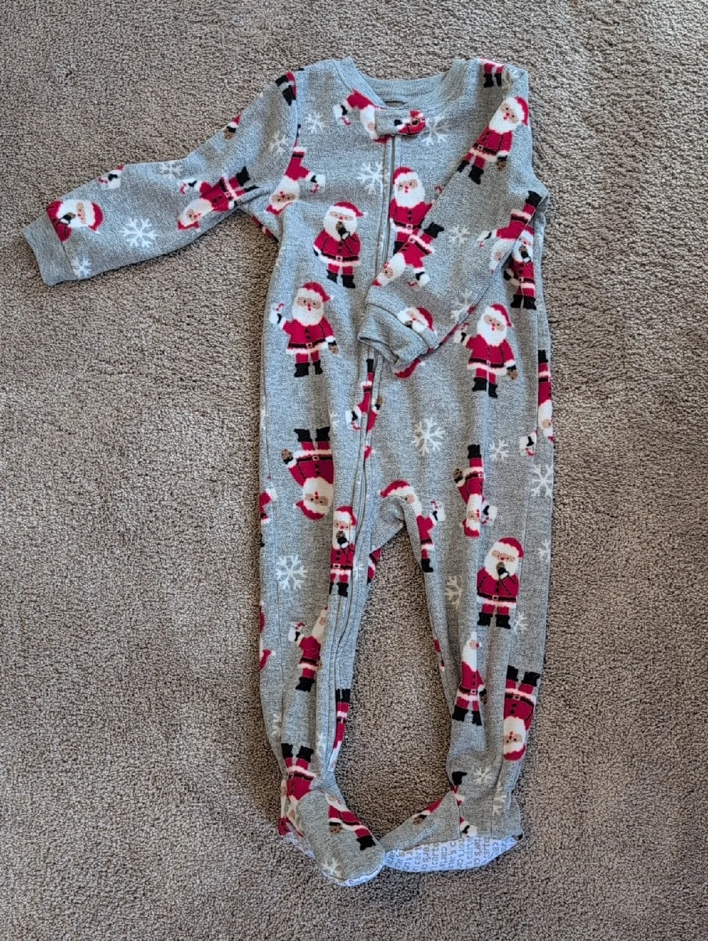 2t Girls Footie Zip Fleece Jammies Bundle (6 Pieces)